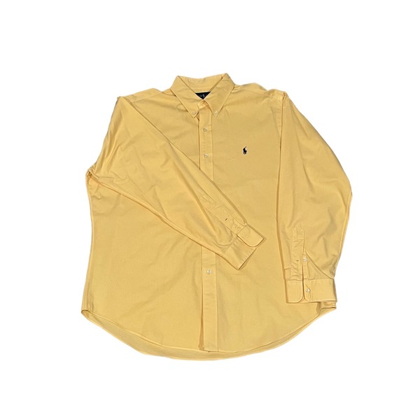 Ralph Lauren, Classic Fit, Yellow, Long Sleeve, 824-X - Picture 2 of 3
